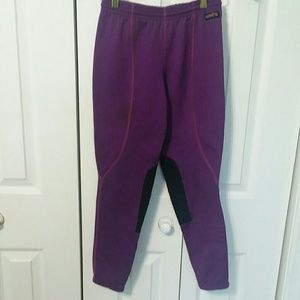 Kerrits Purple Fleece-lined Winter Riding Pants